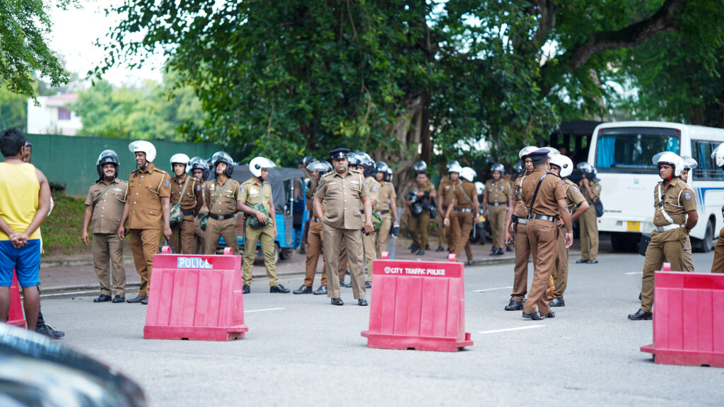 The entrance to the Sri Lanka Cricket Institute is closed / Dinuka Gunawardana Via Xposure